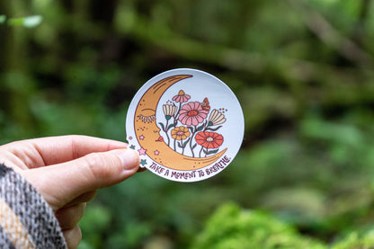 Take a Moment to Breathe Sticker | Mental Health Sticker 