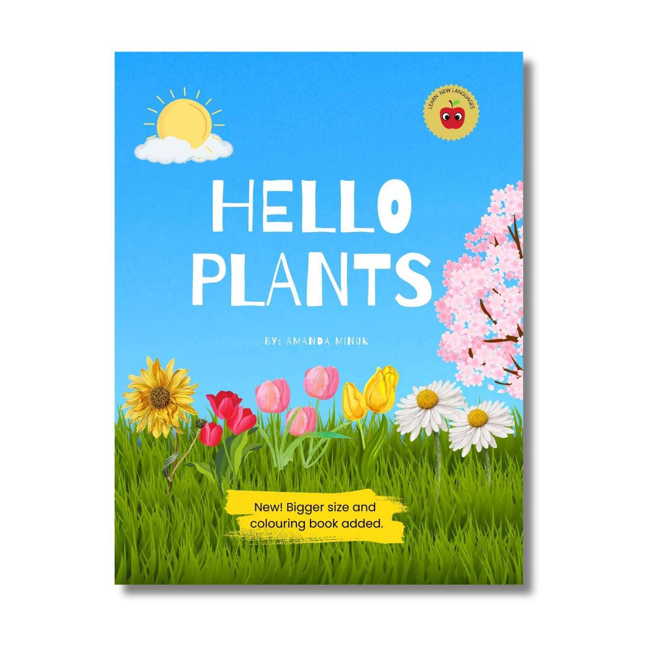 Hello Plants- Educational Colouring Book.