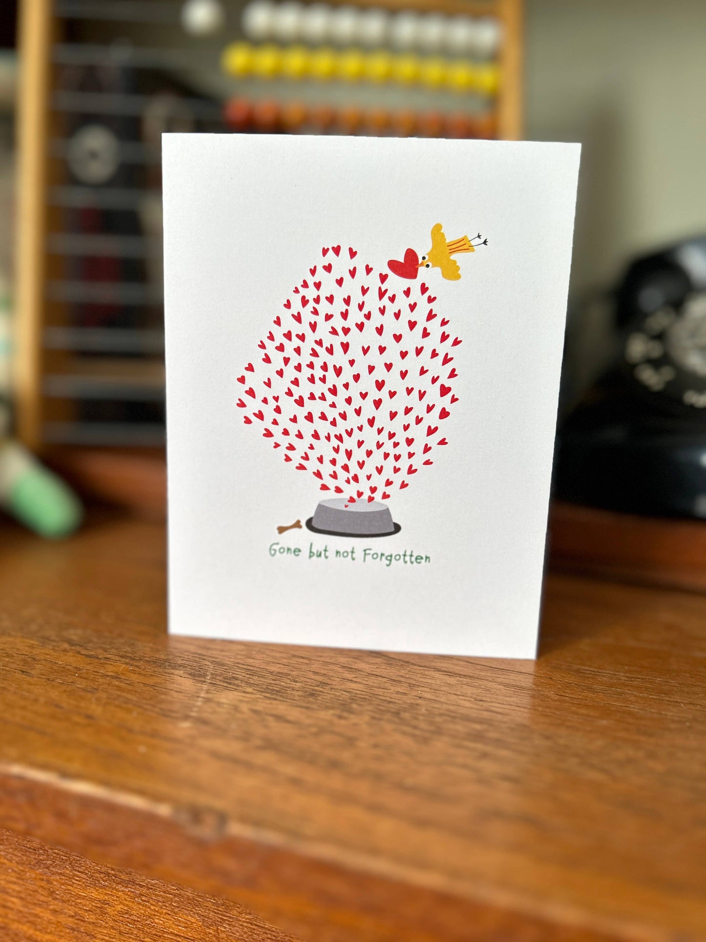 Gone But Not Forgotten Pet Sympathy Greeting Card for Dogs