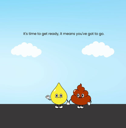 Goodbye Diapers- A potty training prep book for kids.