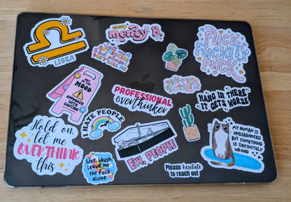 My Alone Time Is for Everyone's Safety Introvert Cat Sticker