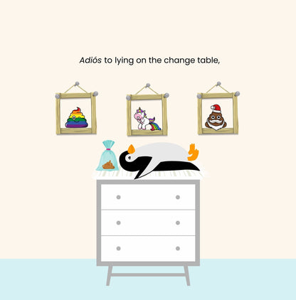 Goodbye Diapers- A potty training prep book for kids.
