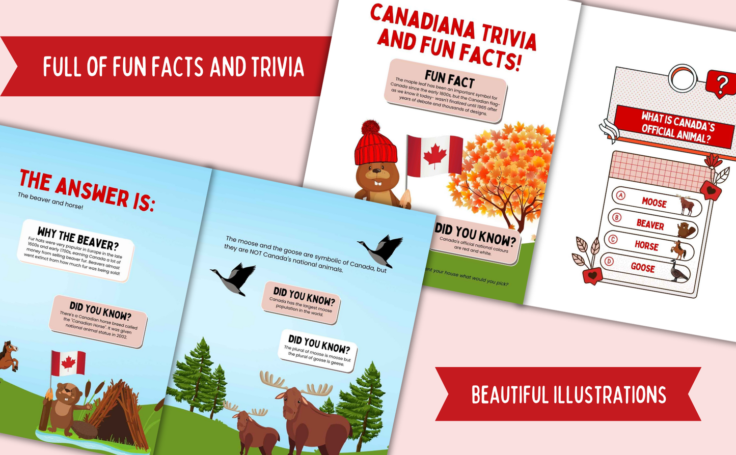 Canada Trivia Book for Kids- Souvenir Book