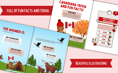 Canada Trivia Book for Kids- Souvenir Book