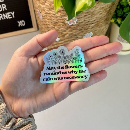 Holographic Mental Health Sticker | Affirmation Sticker