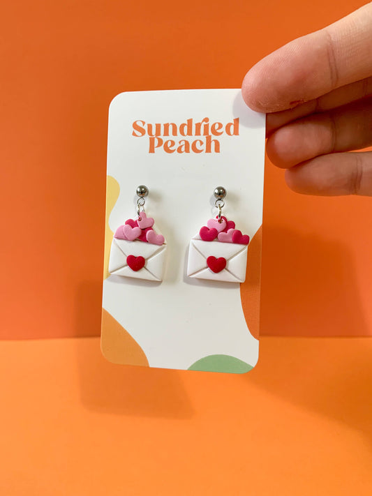 Bursting Love Letter Earrings