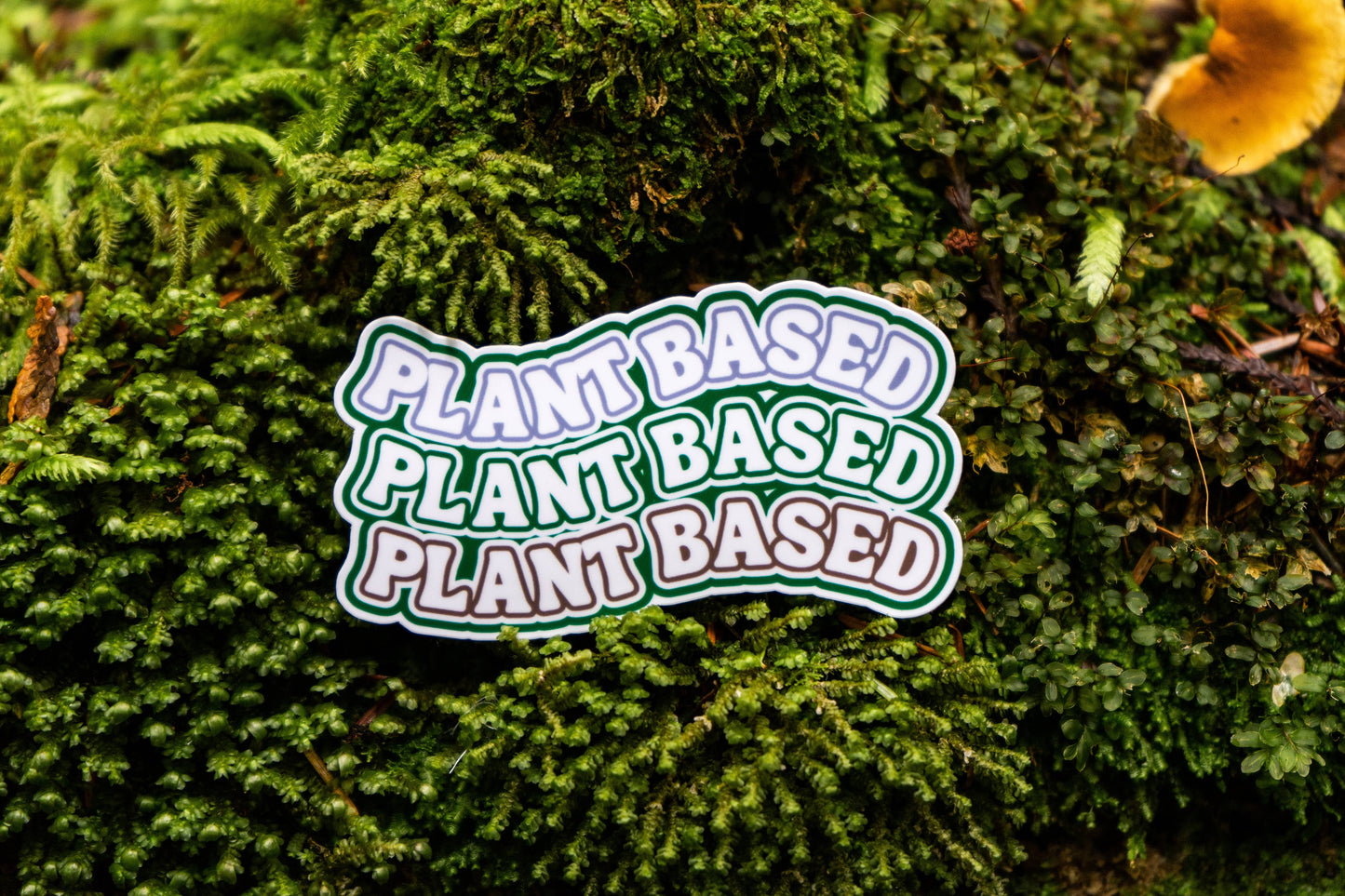 Wavy Plant-Based Sticker | Vegan Sticker | Animal Rights 