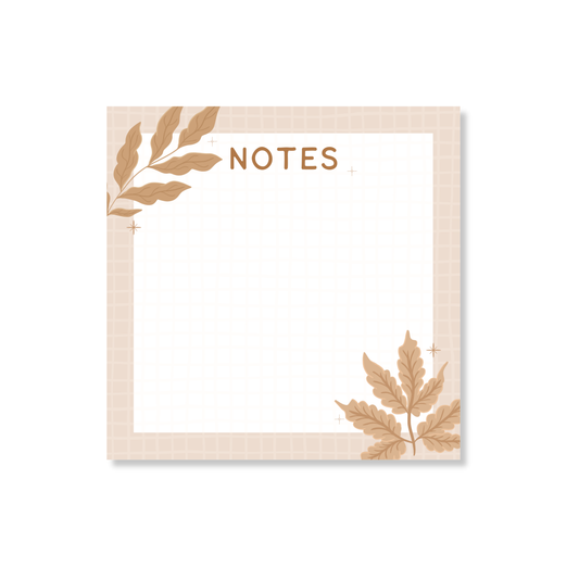 Boho Floral Sticky Notes