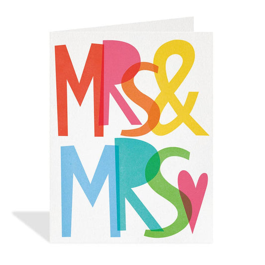 Mrs and Mrs - Wedding Card