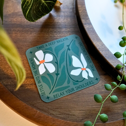 Take a Deep Breath Sticker | Mental Health Sticker | Calming