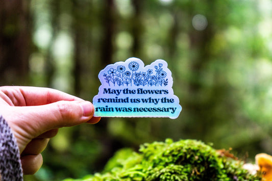 Holographic Mental Health Sticker | Affirmation Sticker