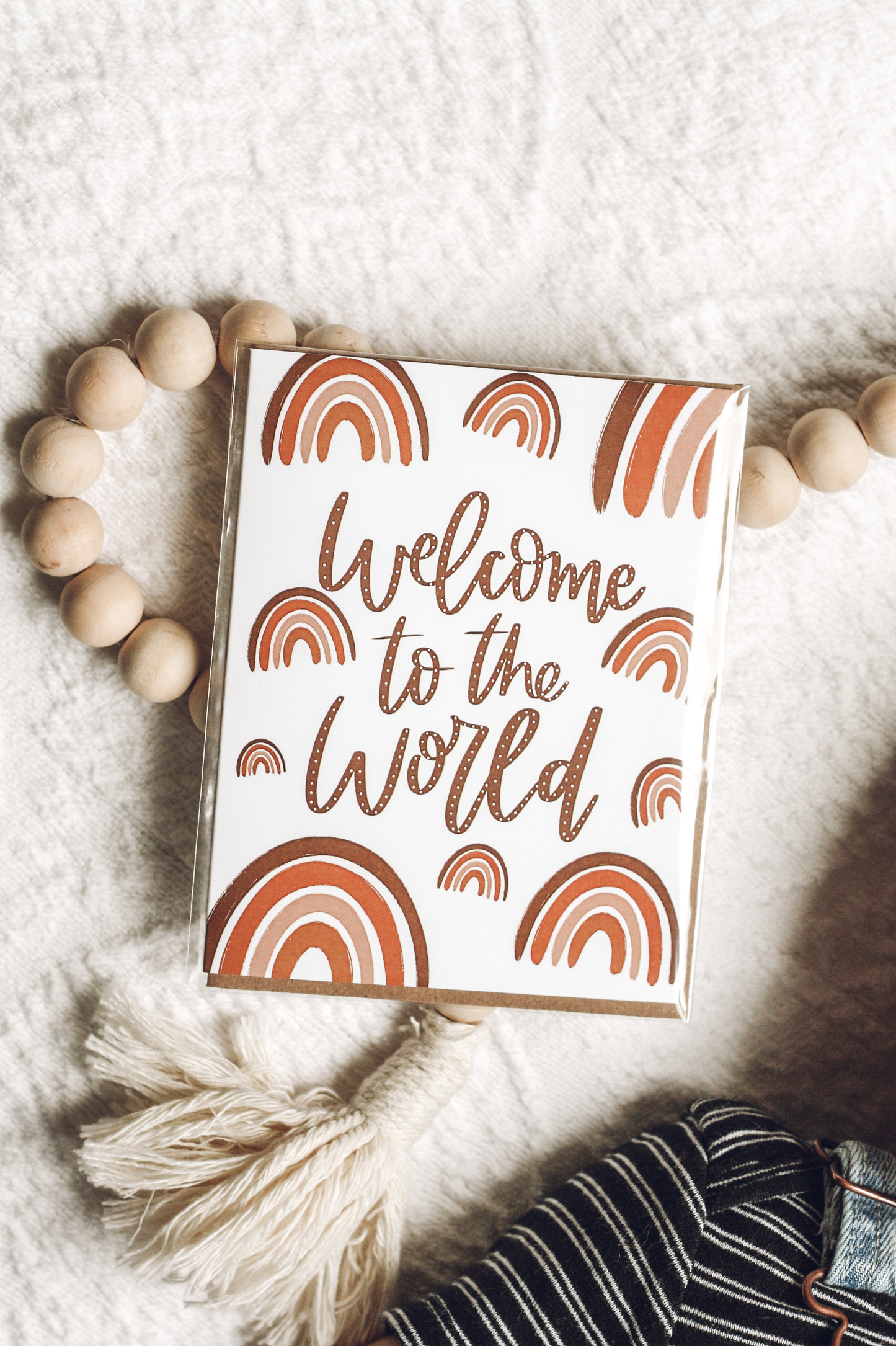 Welcome to the World Baby Rainbow Card