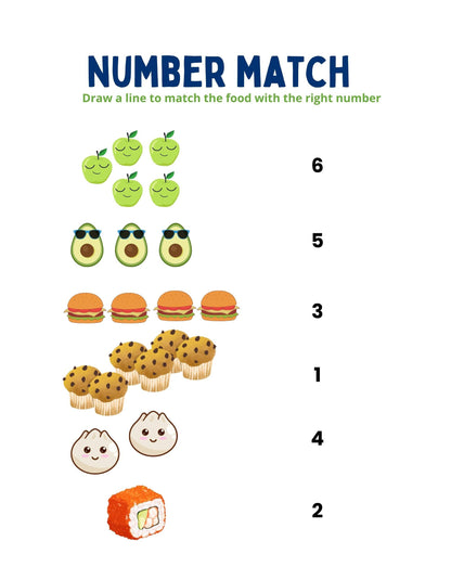 Yummy Numbers- counting food in different languages