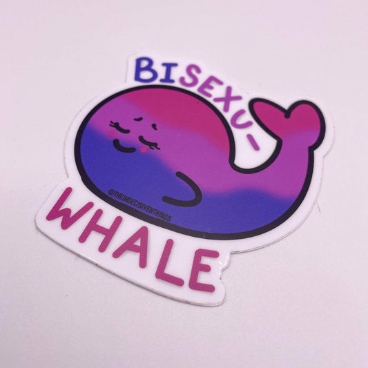 Bisexu-WHALE Die Cut Vinyl Sticker