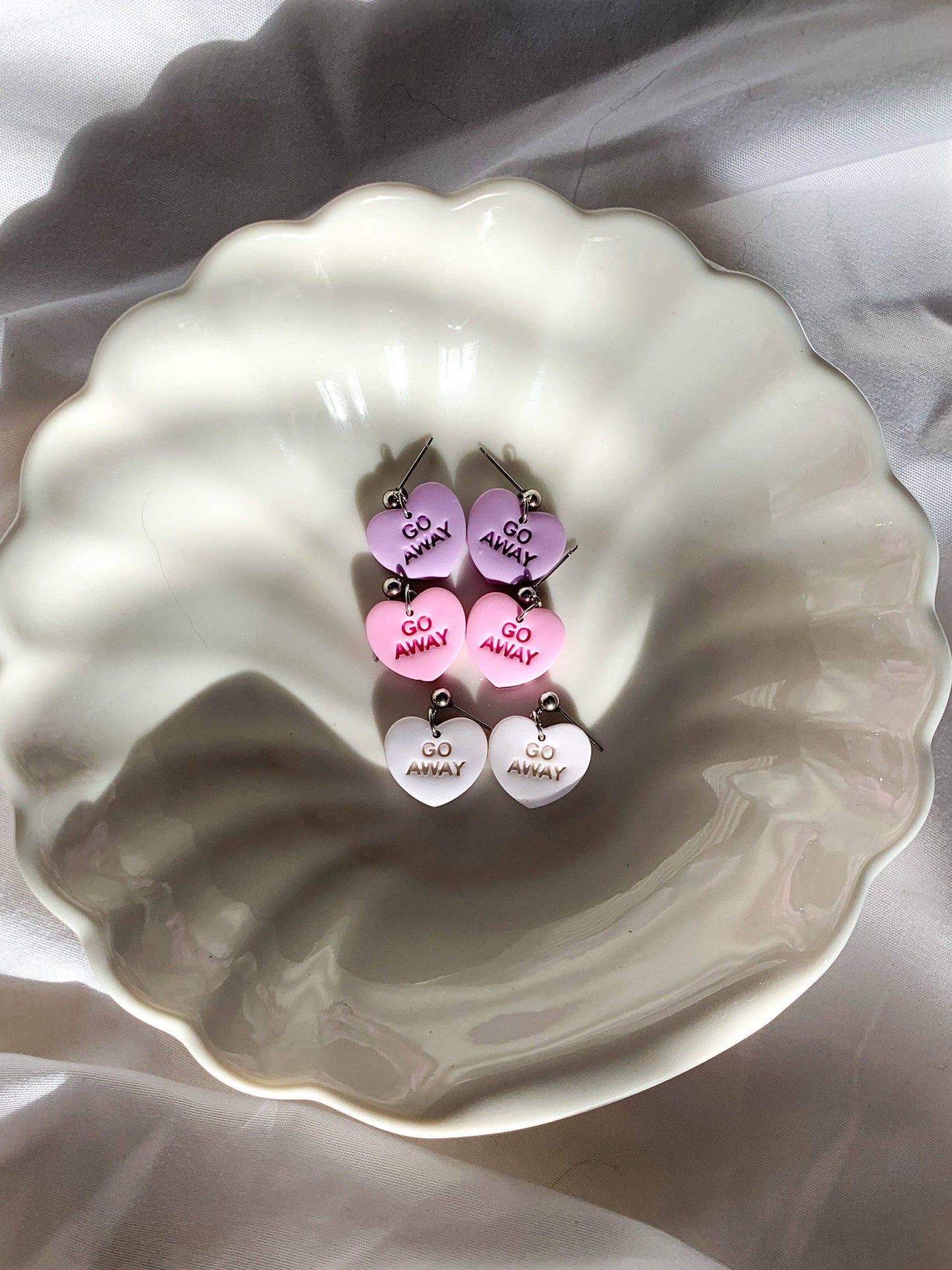 Candy "GO AWAY" Hearts