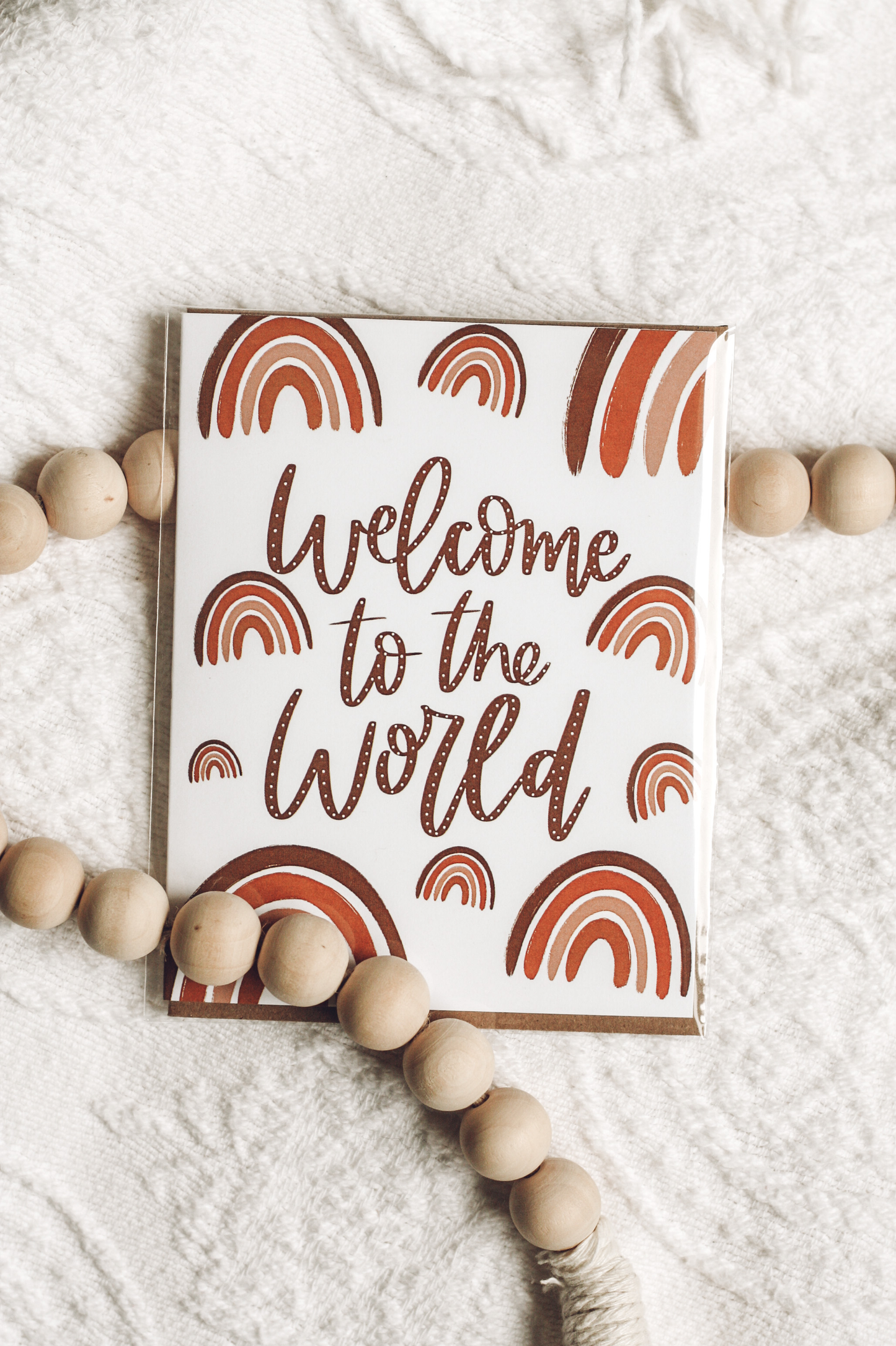 Welcome to the World Baby Rainbow Card