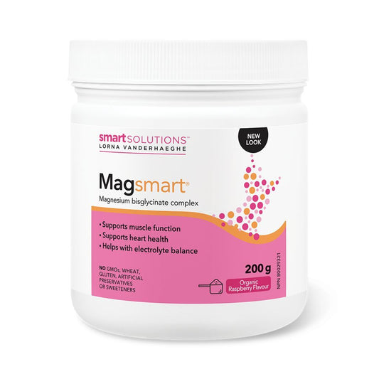 MAGSMART (MAGNESIUM BISGLYCINATE) RASPBERRY POWDER