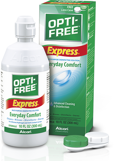 OPTI-FREE EXPRESS MULTIPURPOSE SOLUTION FOR SOFT CONTACT LENSES