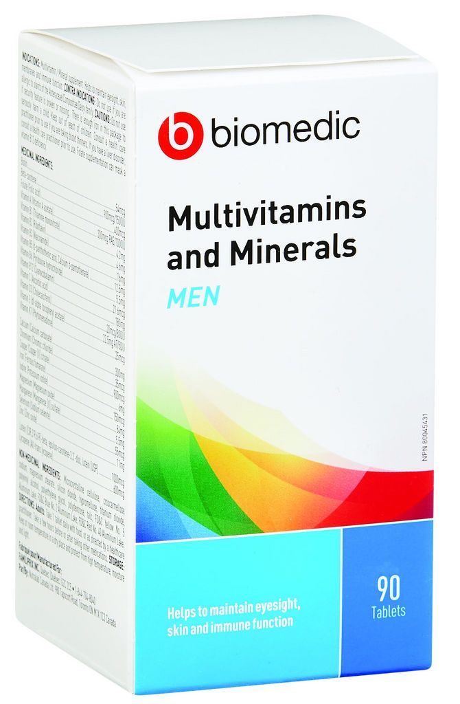 MULTI-VITAMIN AND MINERALS FOR MEN