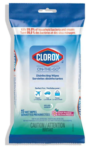 CLOROX ON-THE-GO DISINFECTING WIPES