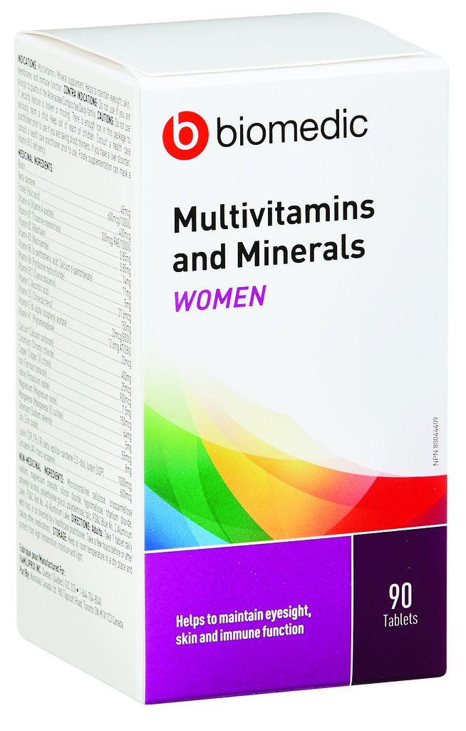 MULTI-VITAMIN AND MINERALS FOR WOMEN
