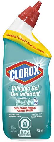 TOILET BOWL CLEANER - CLINGING GEL WITH BLEACH
