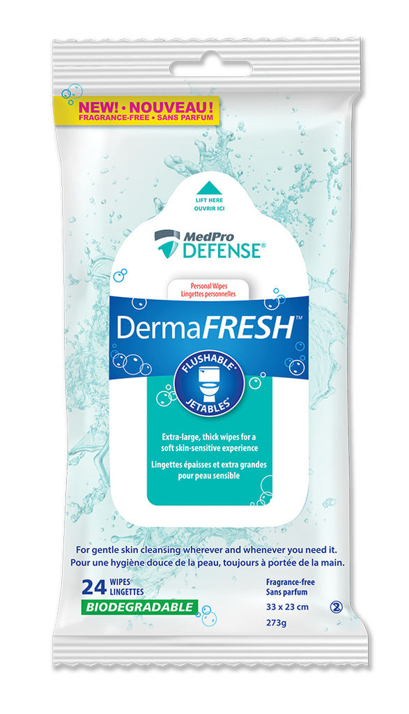 DERMAFRESH FLUSHABLE WIPES