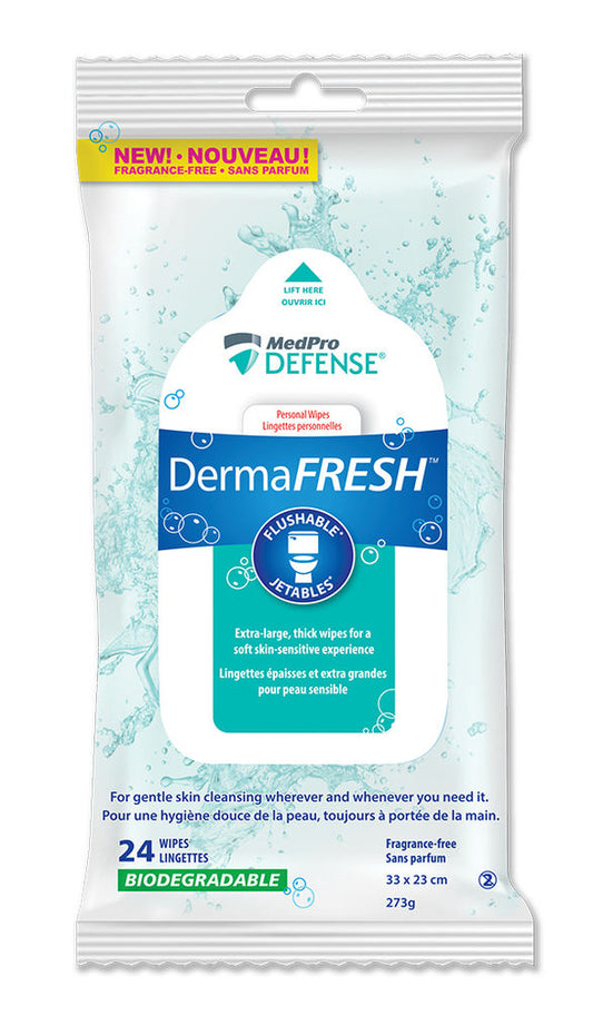 DERMAFRESH FLUSHABLE WIPES