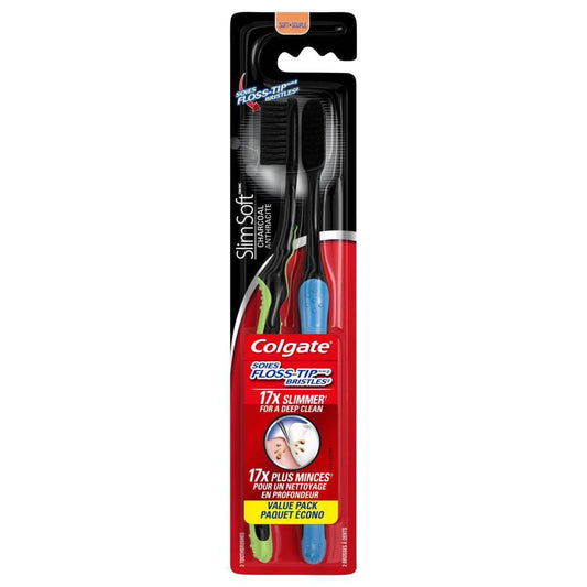 SLIM SOFT CHARCOAL TOOTHBRUSH