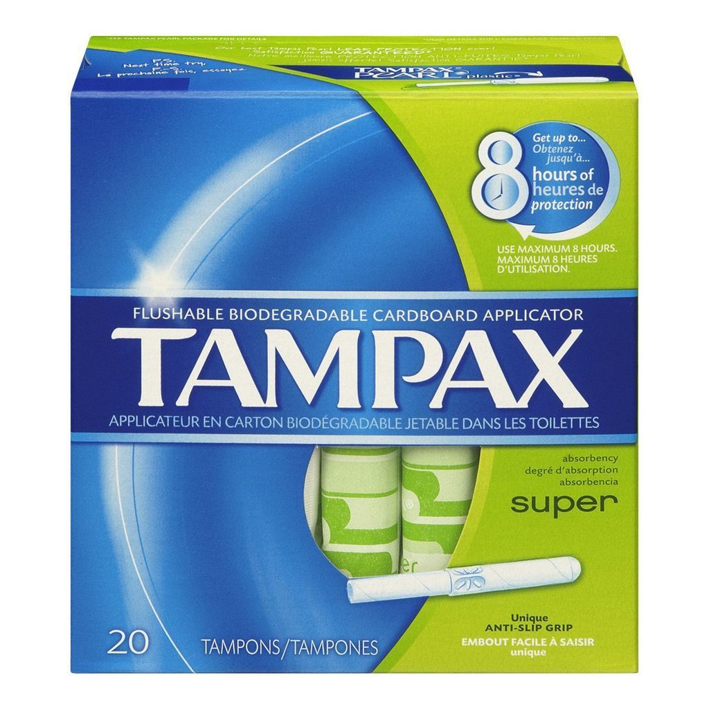 TAMPONS WITH CARDBOARD APPLICATOR