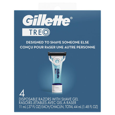 GILLETTE TREO DISPOSABLE RAZORS - DESIGNED FOR SHAVING SOMEONE ELSE