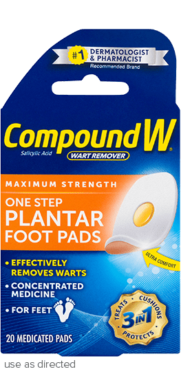 COMPOUND W PADS FOR PLANTAR WARTS