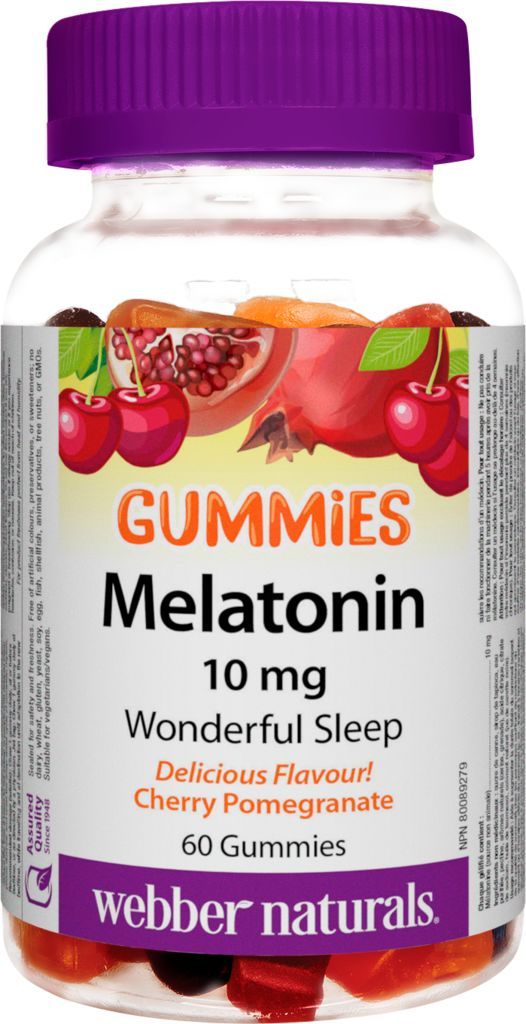 MELATONIN GUMMIES - CHERRY POMEGRANATE