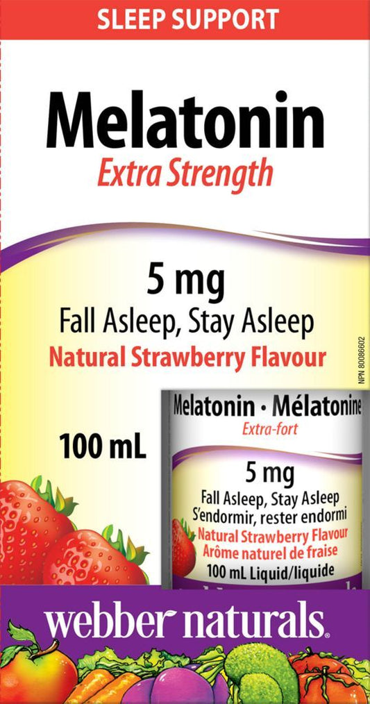 MELATONIN LIQUID - STRAWBERRY FLAVOUR