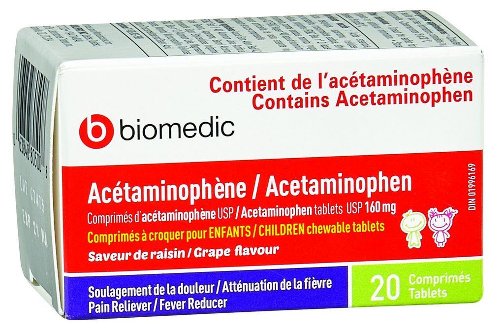 CHILDREN'S CHEWABLE ACETAMINOPHEN 160MG (2-11YRS)