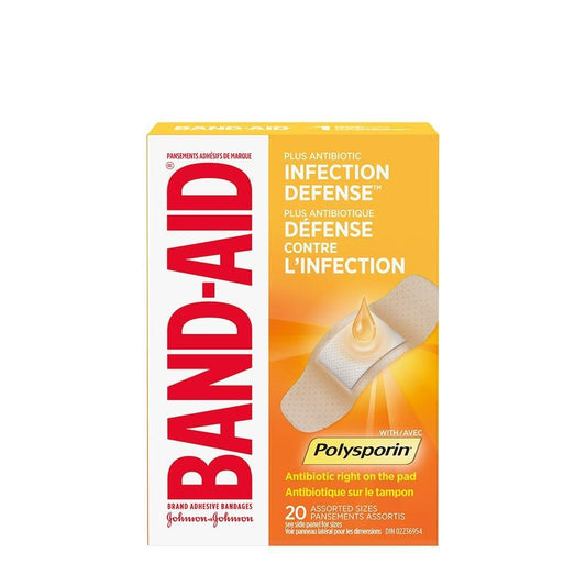 BAND-AID WITH ANTIBIOTIC -ASSORTED SIZES