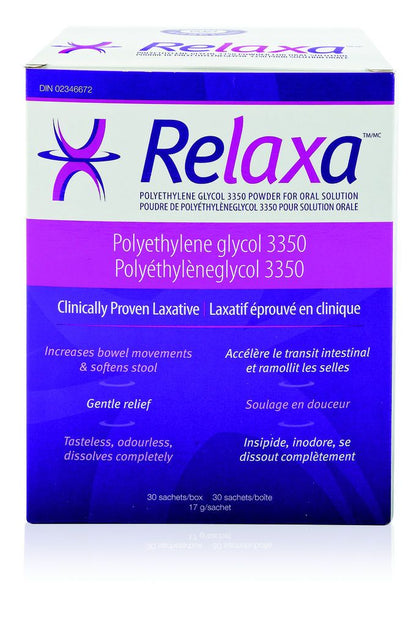 RELAXA PEG3350 GENTLE LAXATIVE POWDER