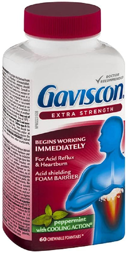 GAVISCON EXTRA STRENGTH CHEWABLES