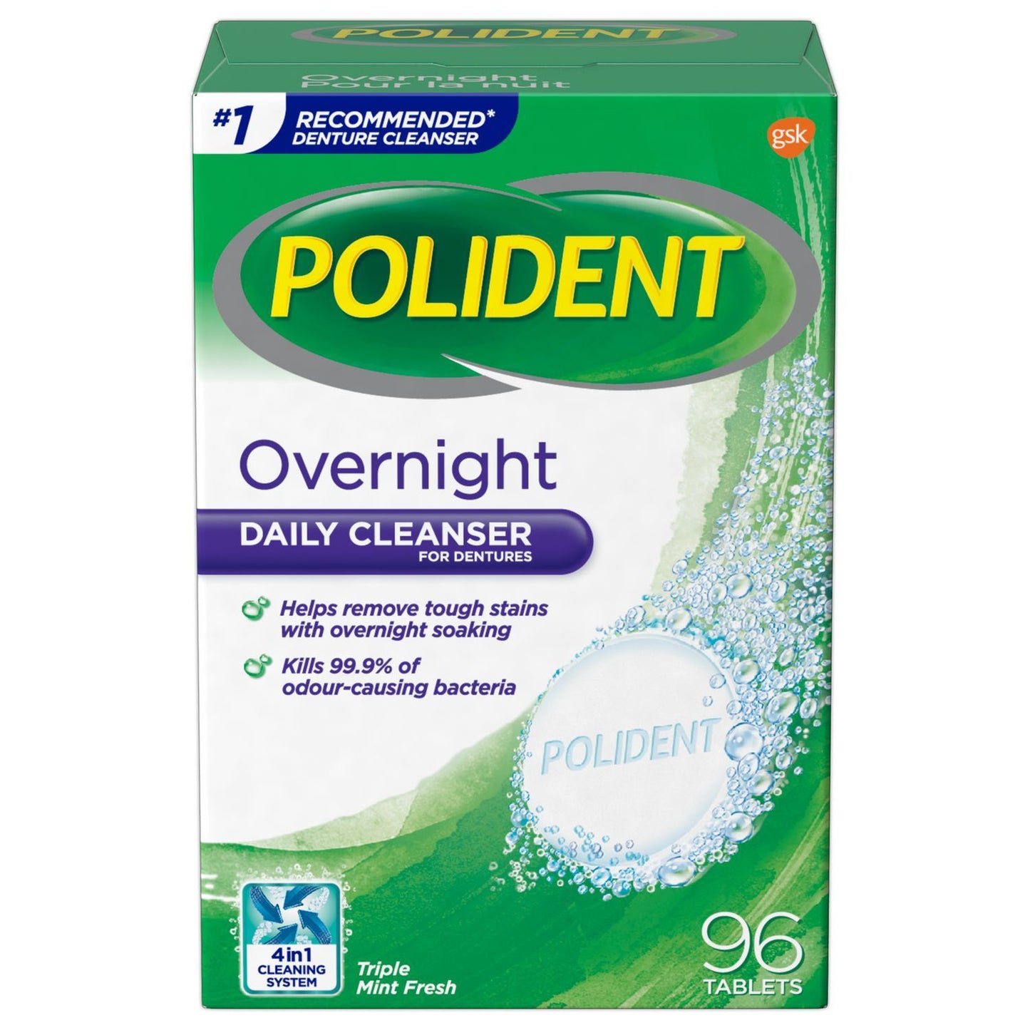OVERNIGHT DENTURE CLEANSER