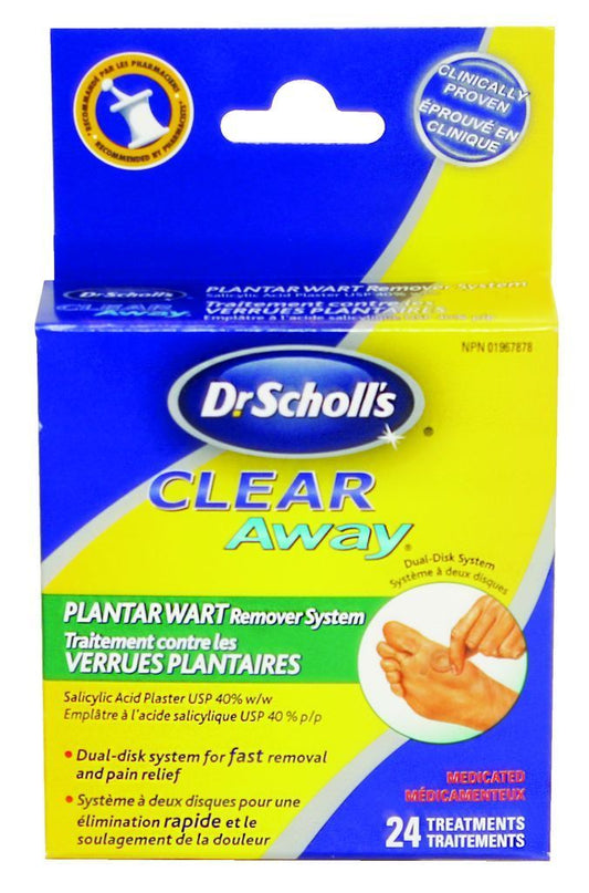 CLEAR AWAY PLANTAR WART REMOVAL PLASTERS