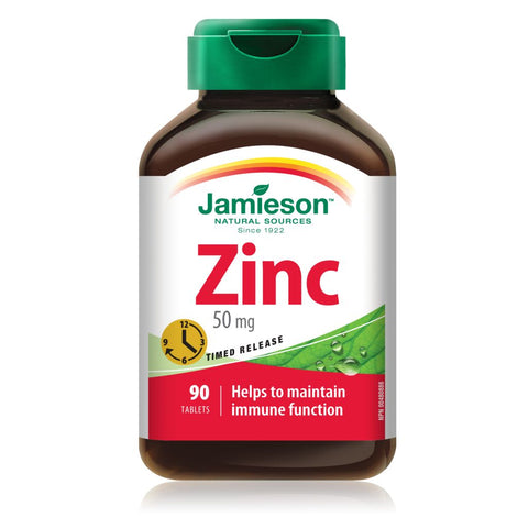 ZINC TIMED RELEASE TABLETS (50MG)