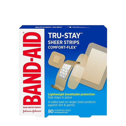 BAND-AID PLASTIC COMFORT FLEX BANDAGES
