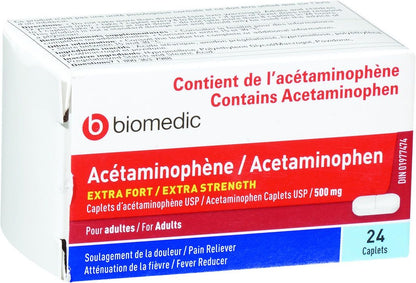 ACETAMINOPHEN 500MG CAPLETS