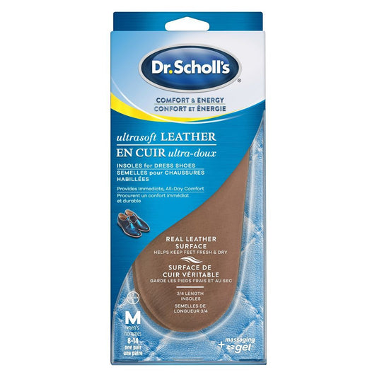 COMFORT & ENERGY LEATHER Insoles for DRESS Shoes