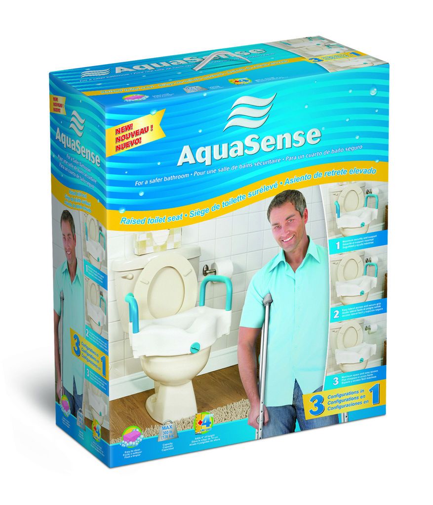 RAISED TOILET SEAT - CONVERT 3 WAYS