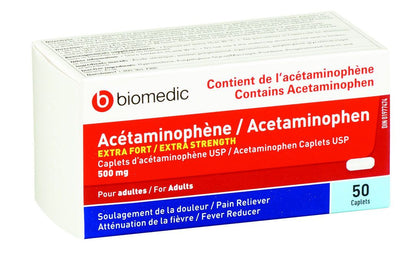 ACETAMINOPHEN 500MG CAPLETS