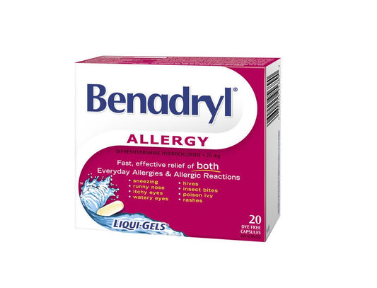 BENADRYL ALLERGY LIQUI-GEL (25MG)
