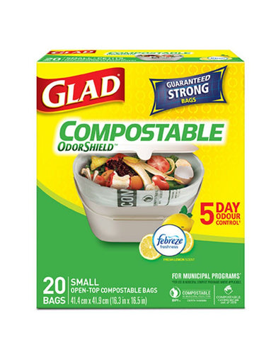 COMPOSTABLE BAGS WITH ODORSHIELD