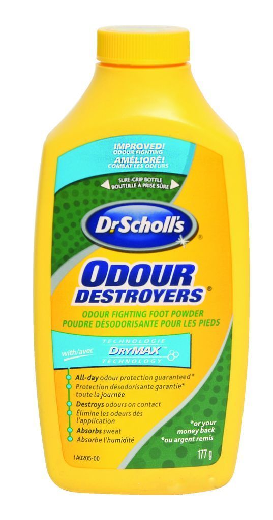 SCHOLLS ODOUR DESTROYERS ALL DAY DEODORANT POWDER