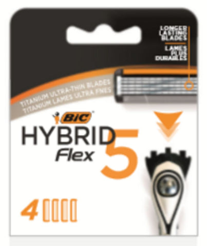 BIC HYBRID 5 FLEX REFILL RAZOR BLADES